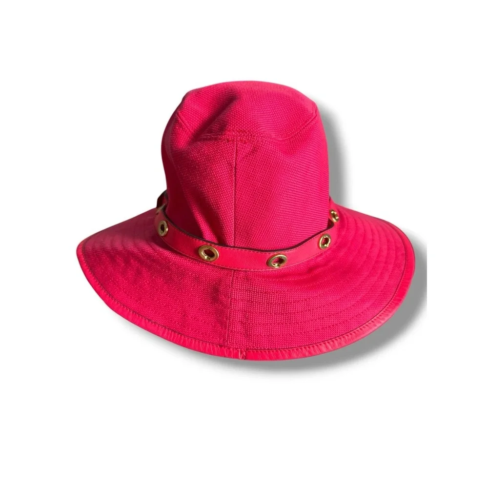 Coach‎ VTG Bonnie Sun Bucket Hat Watermelon Signature Turnlock Sz M-L NWT